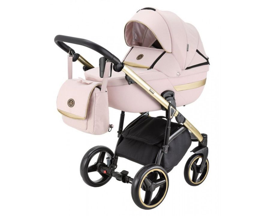 Коляска 2 в 1 Adamex Cortina CT-406 розовый