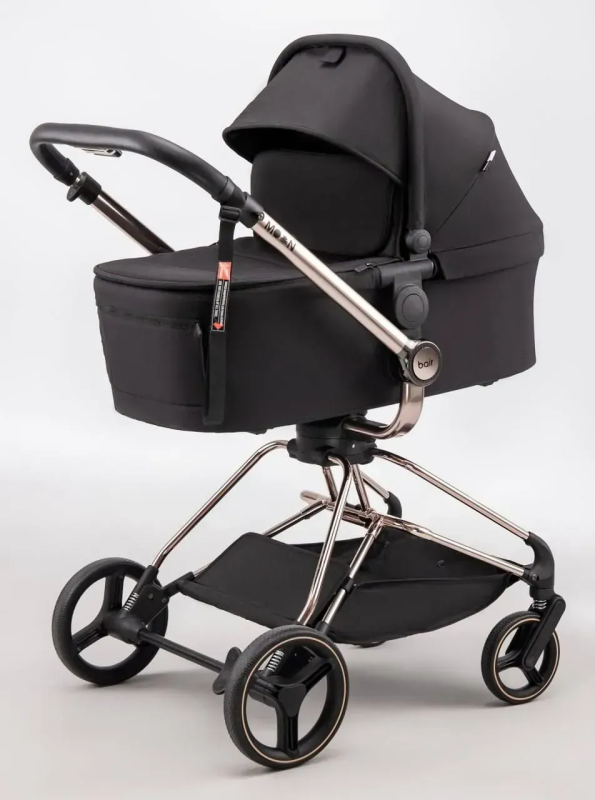 Коляска 2 в 1 Bair Moon Gold Edition MG-01 черный