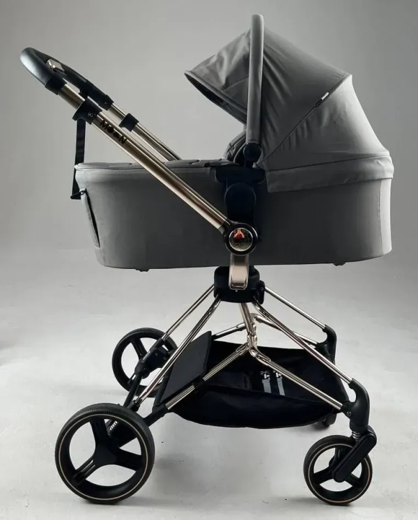 Коляска 2 в 1 Bair Moon Gold Edition MG-02 темно-серый