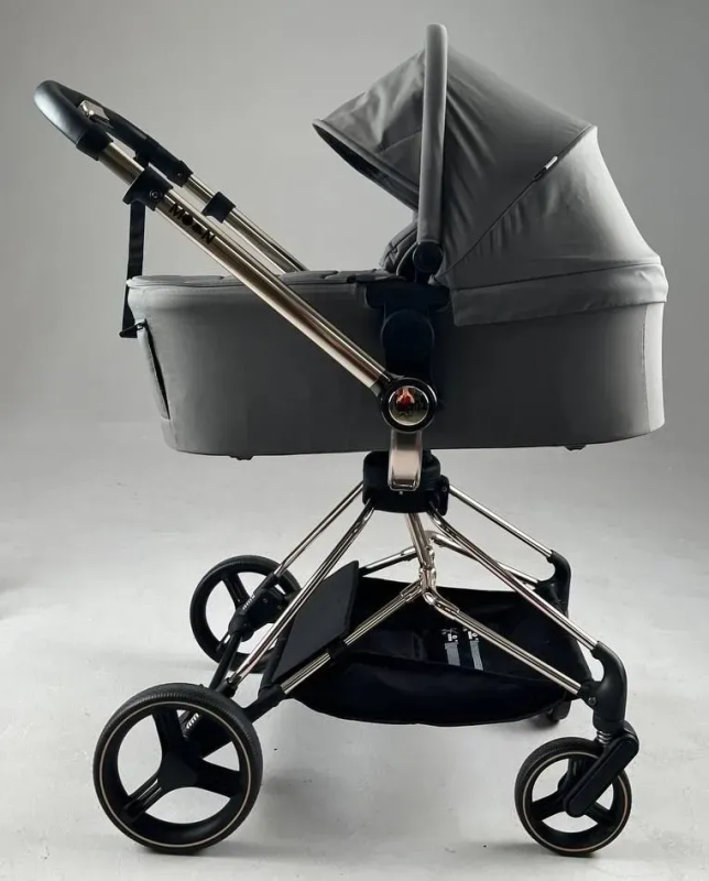Коляска 2 в 1 Bair Moon Gold Edition MG-02 темно-серый