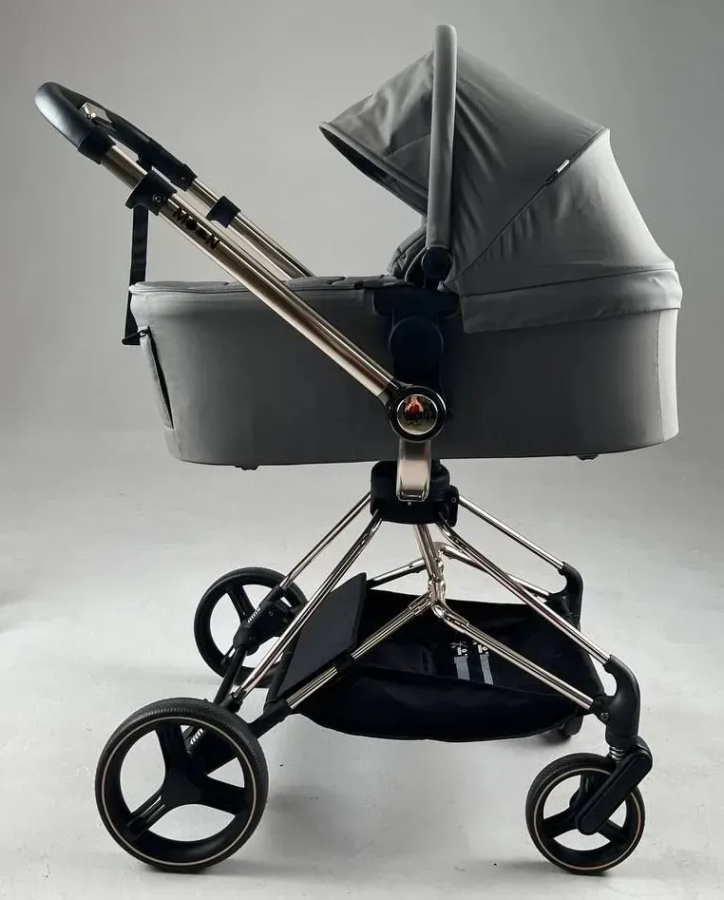 Коляска 2 в 1 Bair Moon Gold Edition MG-02 темно-серый