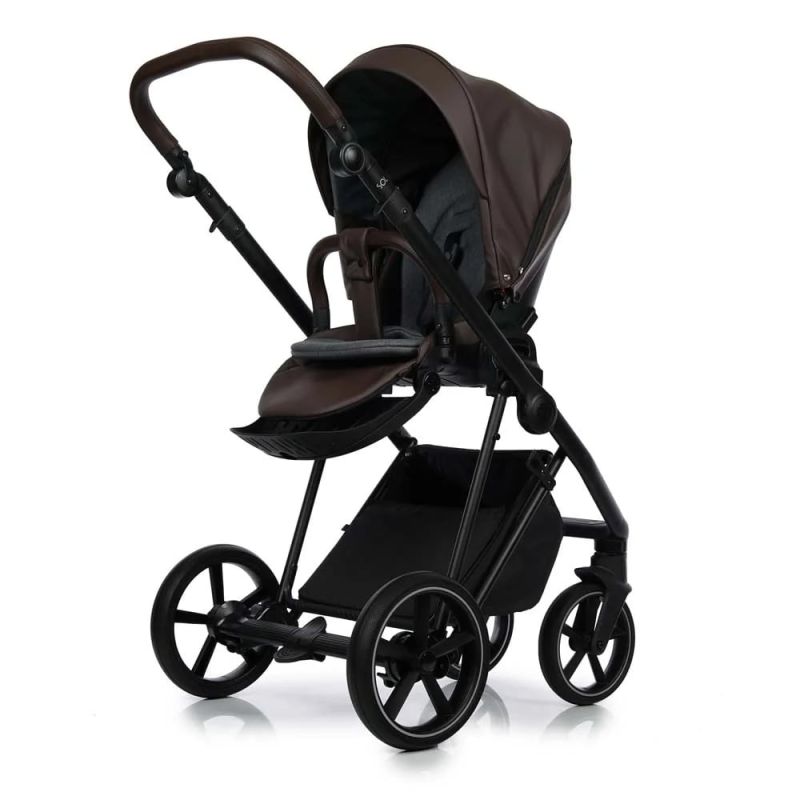 Коляска 2 в 1 Roan ivi Chocolate ECO Rose Gold 2.0