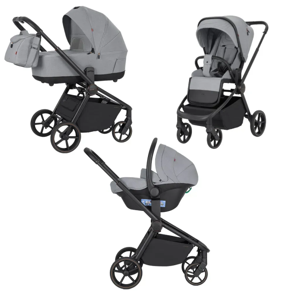 Коляска 3 в 1 CARRELLO EPICA CRL-8511 Silver Grey 2025