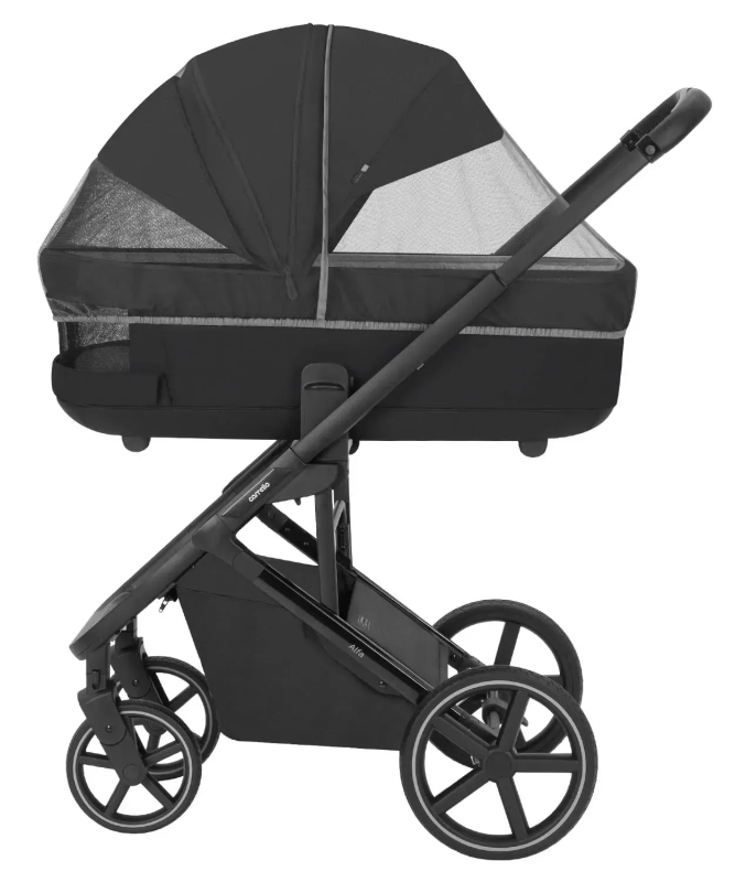 Коляска 2 в 1 CARRELLO Alfa CRL-6522 Rock Black