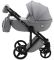 Коляска 2 в 1 Adamex Luciano кожа 100% Q101CZ серый