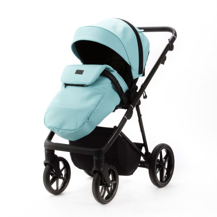 Коляска 2 в 1 Adamex Vasco SA-19  бирюза кожа