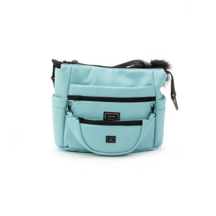 Коляска 2 в 1 Adamex Vasco SA-19  бирюза кожа