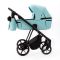 Коляска 2 в 1 Adamex Vasco SA-19  бирюза кожа