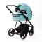 Коляска 2 в 1 Adamex Vasco SA-19  бирюза кожа