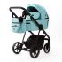 Коляска 2 в 1 Adamex Vasco SA-19 бірюза шкіра