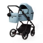Коляска 2 в 1 Adamex Vasco TK-101 бірюза тканина
