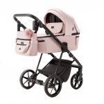 Коляска 2 в 1 Adamex Vasco TK-103 рожева тканина