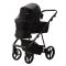 Коляска 2 в 1 Adamex Vasco TK-53 чорна тканина