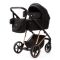 Коляска 2 в 1 Adamex Vasco TK-619 черная ткань медь рама