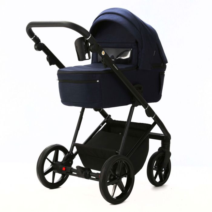 Коляска 2 в 1 Adamex Vasco TK-67 синий ткань