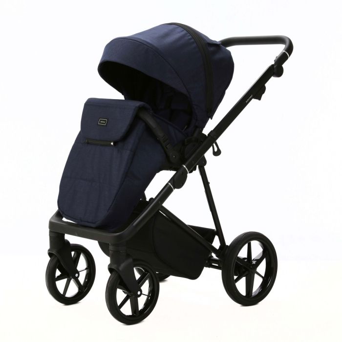 Коляска 2 в 1 Adamex Vasco TK-67 синий ткань