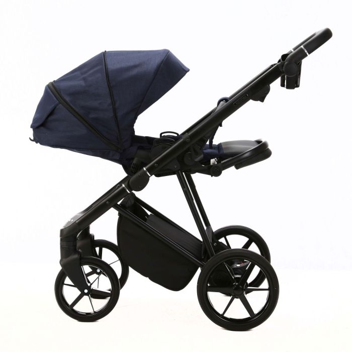 Коляска 2 в 1 Adamex Vasco TK-67 синий ткань