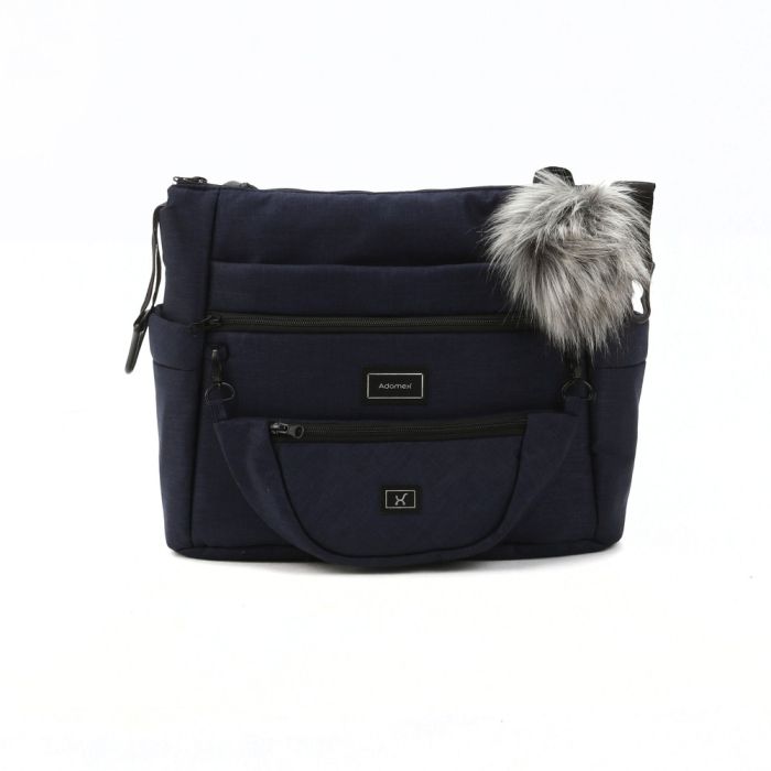 Коляска 2 в 1 Adamex Vasco TK-67 синий ткань