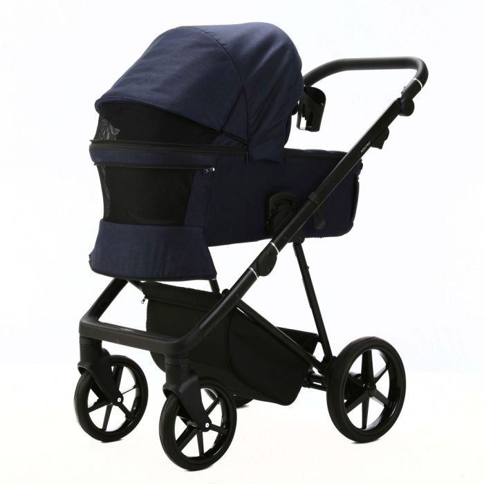 Коляска 2 в 1 Adamex Vasco TK-67 синий ткань