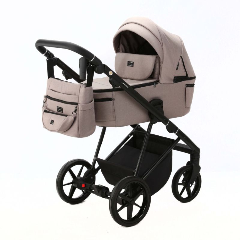 Коляска 2 в 1 Adamex Vasco TK-72 бежева тканина