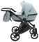 Коляска 2 в 1 Bair Tokyo кожа 100% 70 светло-серый