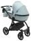 Коляска 2 в 1 Bair Tokyo кожа 100% 70 светло-серый