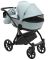 Коляска 2 в 1 Bair Tokyo кожа 100% 70 светло-серый