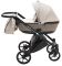 Коляска 2 в 1 Bair Tokyo кожа 100% 72 бежевый - капучино