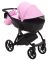 Коляска 2 в 1 Bair Tokyo кожа 100% 73 розовый - черный