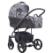 Коляска 2 в 1 Bebetto Bresso New Flowers 01 Grafit