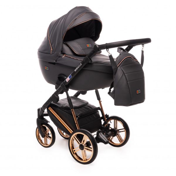Коляска 2 в 1 Broco Miracle (grafit, графит)