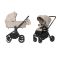 Коляска 2 в 1 CARRELLO Epica CRL-8510/1 Almond Beige +дождевик черная рама