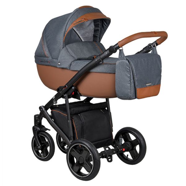 Коляска 2 в 1 Coletto Modena (02 сірий/коричневий)