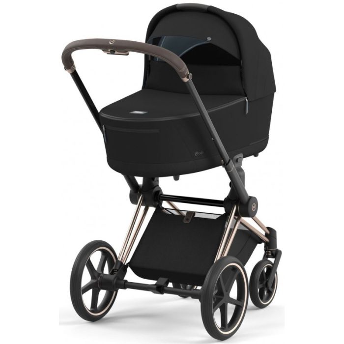 Коляска 2 в 1 Cybex Priam 4.0 Sepia Black шасси Rosegold