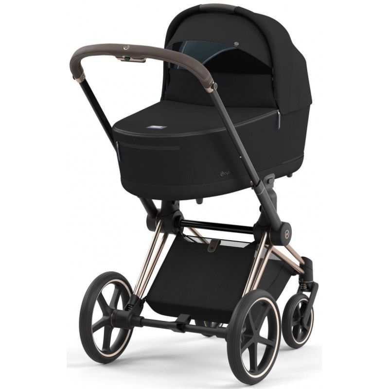 Коляска 2 в 1 Cybex Priam 4.0 Sepia Black шасі Rosegold