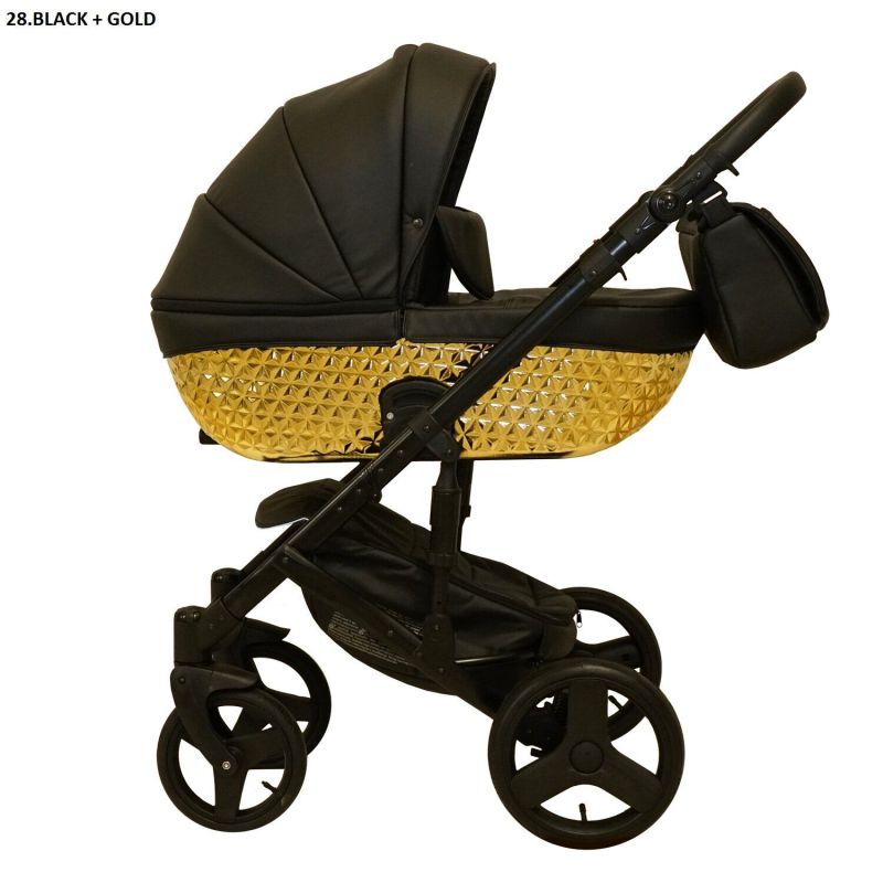 Коляска 2 в 1 Mikrus Crystal 28 черный