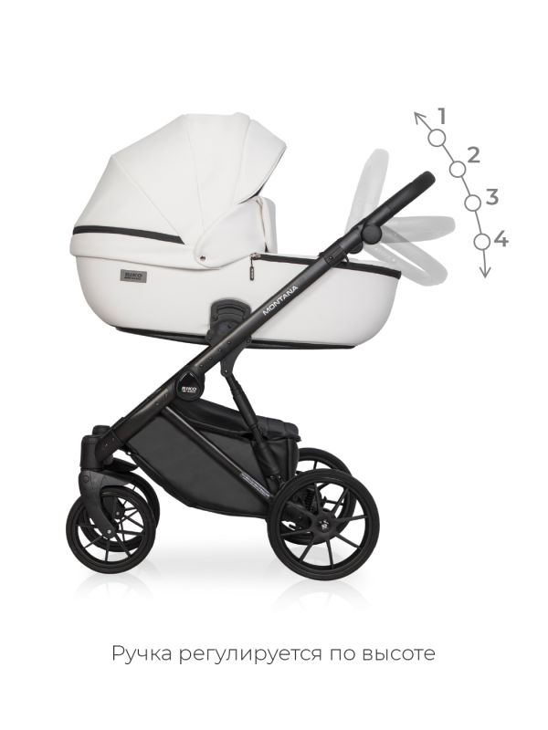 Коляска 2 в 1 Riko Montana Ecco 11 White
