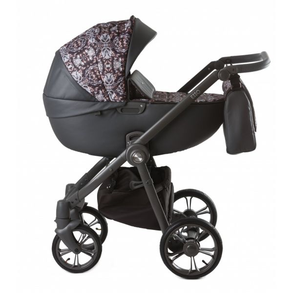 Коляска 2 в 1 Roan Bass Soft New (Brown Sequins, коричневий)