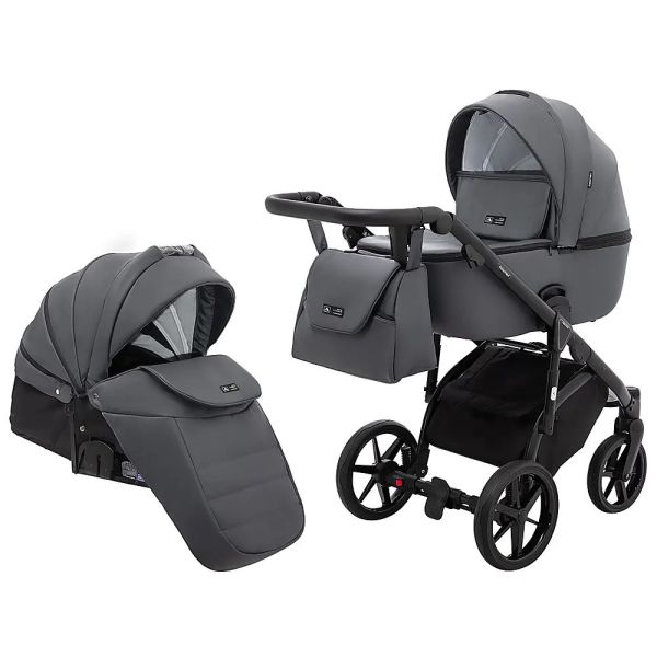 Коляска 2 в 1 Adamex Nola Eco SA-5 графіт