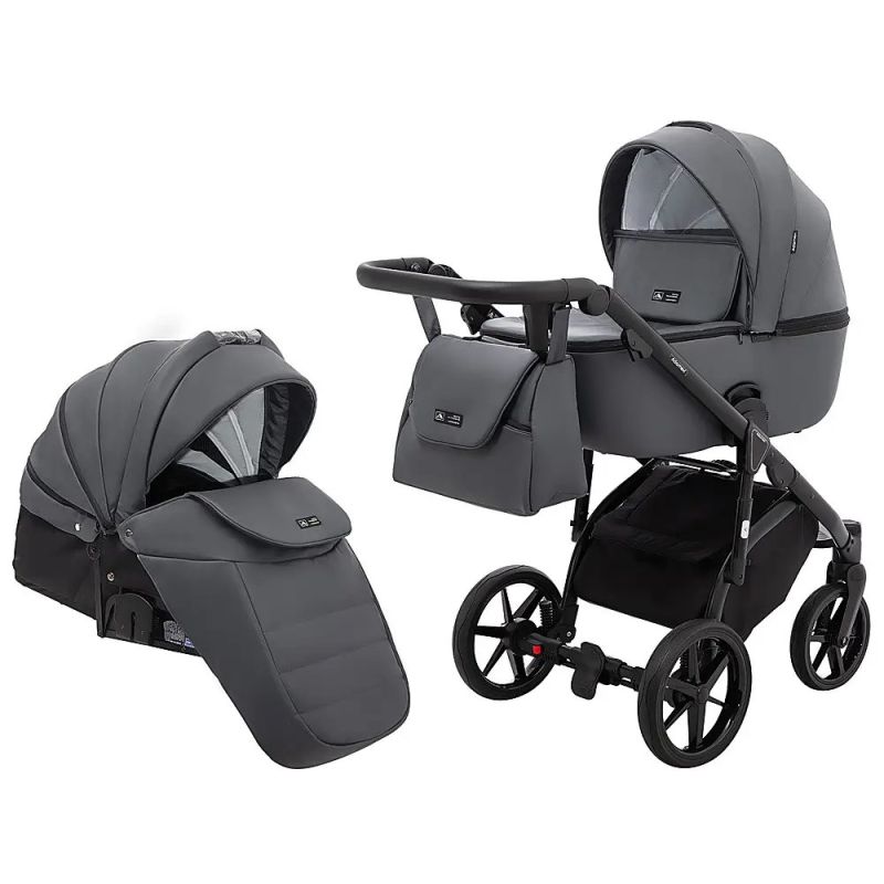 Коляска 2 в 1 Adamex Nola Eco SA-5 графіт