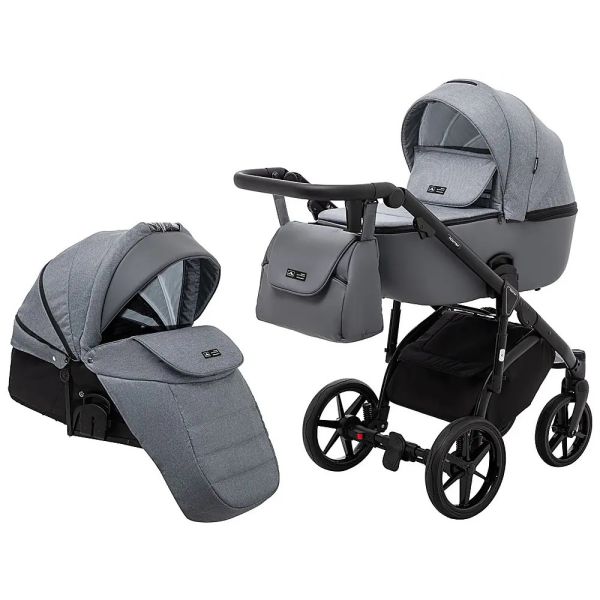 Коляска 2 в 1 Adamex Nola PS-113 графіт