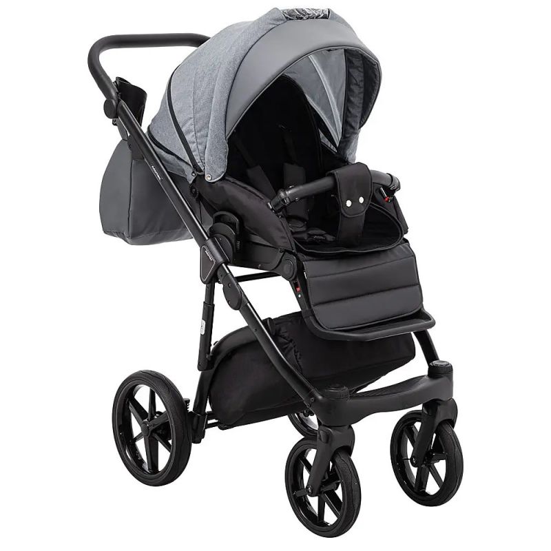 Коляска 2 в 1 Adamex Nola PS-113 графіт