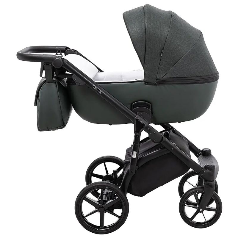 Коляска 2 в 1 Adamex Nola PS-136 темно-зелений
