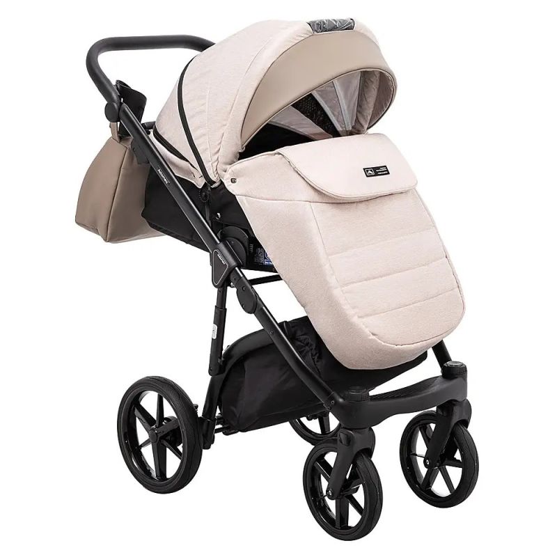Коляска 2 в 1 Adamex Nola PS-160 бежевий / капучино
