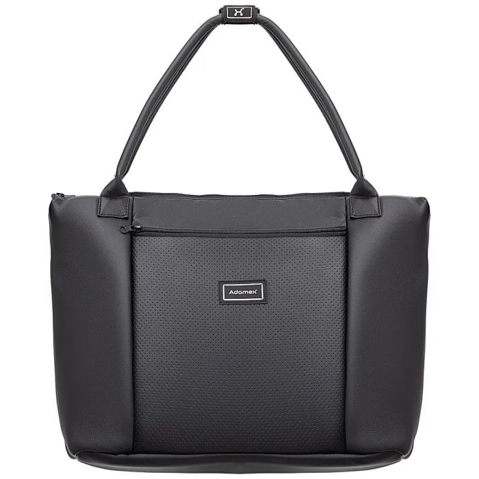 Коляска 2 в 1 для двойни Adamex Leo Duo Eco Black (SA-2)