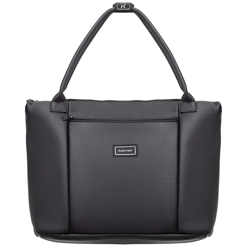 Коляска 2 в 1 для двойни Adamex Leo Duo Eco Black (SA-2)