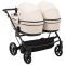 Коляска 2 в 1 для двойни Adamex Leo Duo Eco Latte (SA-7)