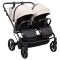 Коляска 2 в 1 для двойни Adamex Leo Duo Eco Latte (SA-7)