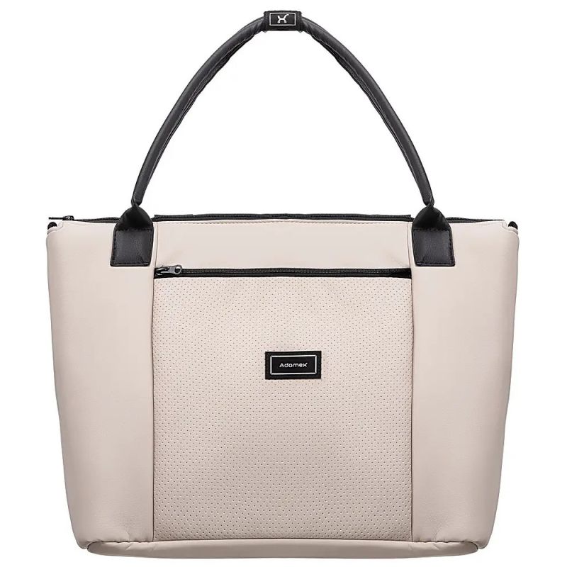 Коляска 2 в 1 для двойни Adamex Leo Duo Eco Latte (SA-7)