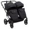 Коляска 2 в 1 для двойни Adamex Leo Duo Tip Black (TК-53)
